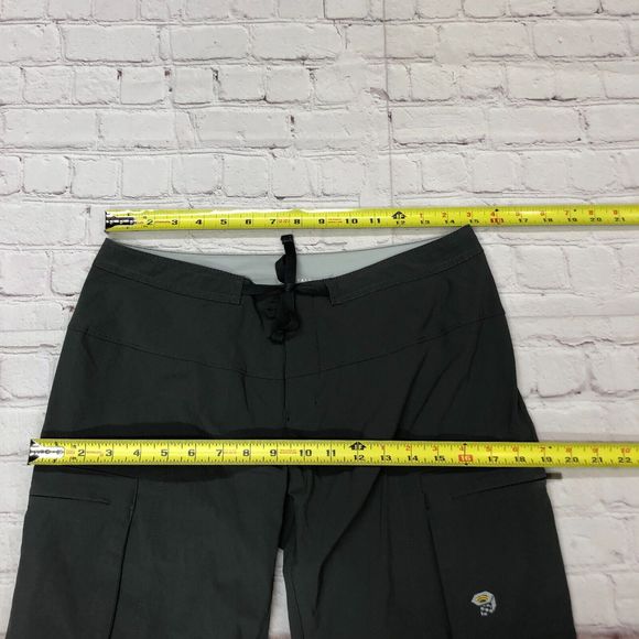 Mountain Hardwear Women Outdoor Hiking Convertible Pants Size 8 Gray B224 -4 - Picture 2 of 14